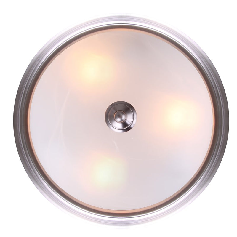 Canarm Madison 3 Light 15" Flush Mount, Brushed Nickel