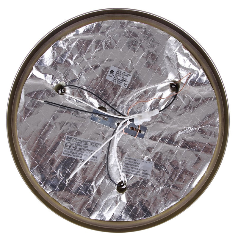 Canarm Madison 15in 3-Light Flush Mount | Classic Brushed Nickel and Alabaster Glass | Hallway & Bedroom Ceiling Light | Model IFM415BN