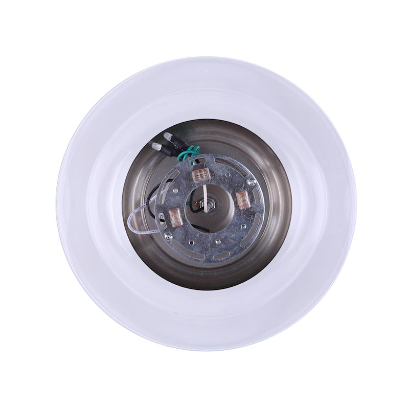 Canarm Chicago 12in 1-Light Flush Mount | Modern Brushed Nickel and Clear Glass | Bedroom & Entryway Ceiling Light | Model IFM459B13BN