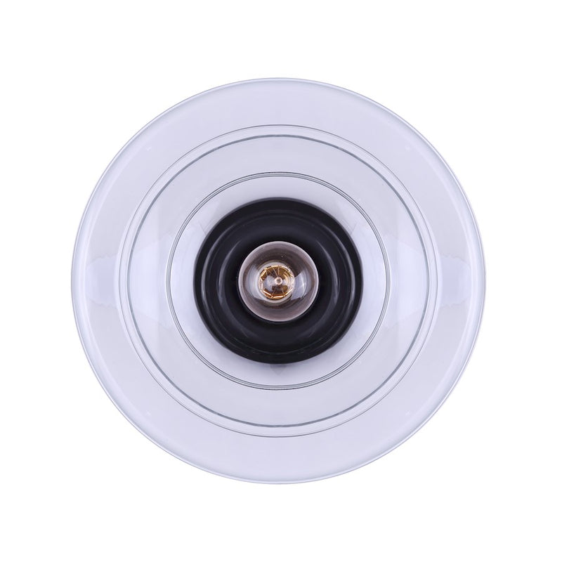 Canarm Chicago 12.5in 1-Light Flush Mount | Oil Rubbed Bronze and Clear Glass | Hallway & Bedroom Closet | 12.5 x 9.25 in | Model IFM459B13ORB