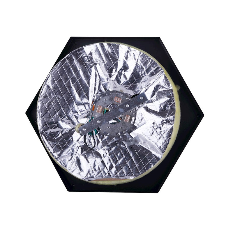 Canarm Greer 15in 3-Light Flush Mount | Matte Black & Brushed Nickel | Bedroom & Hallway | 15 x 13 x 7 in | Model IFM676A15BKN