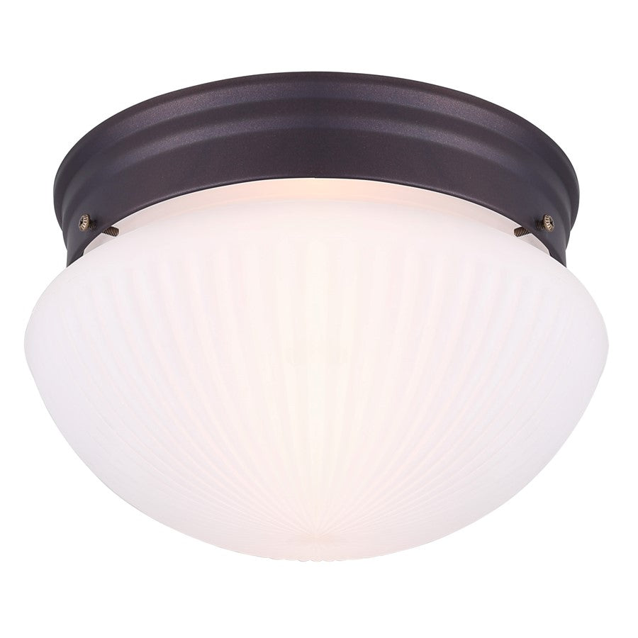 Canarm Madison 1 Light 9.5" Flush Mount, Oil Rubbed Bronze