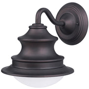 Canarm Wharf 10in 1-Light Outdoor Downlight | Oil Rubbed Bronze Aluminum and Clear Glass | Entryway & Patio Wall Light | Model IOL122ORB