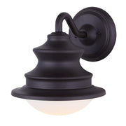 Canarm Wharf 10in 1-Light Outdoor Downlight | Oil Rubbed Bronze Aluminum and Clear Glass | Entryway & Patio Wall Light | Model IOL122ORB