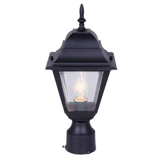 Canarm Madison 1 Light 16.75" Outdoor Post Lantern, Black