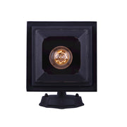 Canarm Fieldhouse 11in 1-Light Outdoor Wall Light Twinpack | Black Steel and Seeded Glass | Porch & Entryway | 6.25 x 7.75 x 11 in | Model IOL183TBK-C