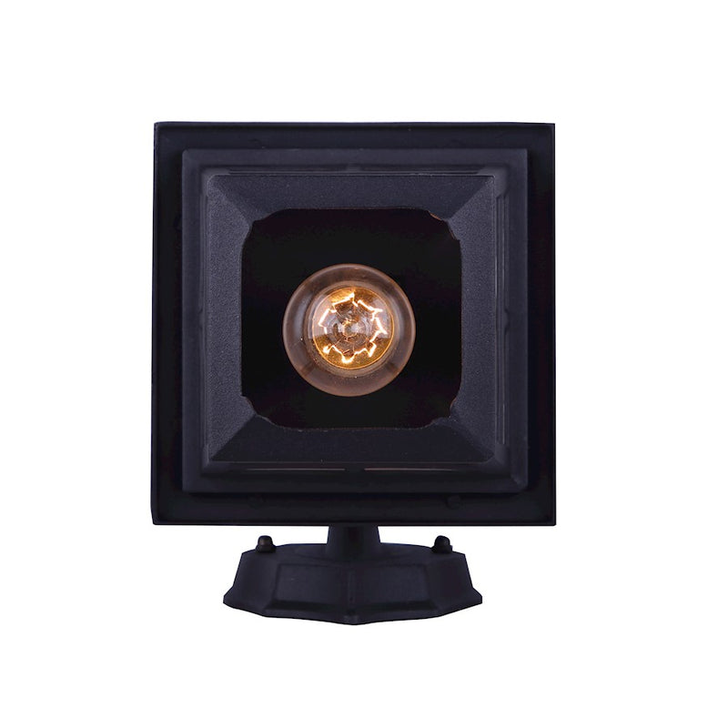 Canarm Fieldhouse 11in 1-Light Outdoor Wall Light Twinpack | Black Steel and Seeded Glass | Porch & Entryway | 6.25 x 7.75 x 11 in | Model IOL183TBK-C