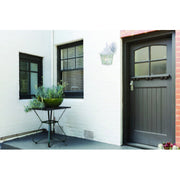 Canarm Fieldhouse 6in 1-Light Outdoor Wall Sconce | White Steel and Seeded Glass | Porch & Entryway | 6.25 x 7.75 x 11 in | Model IOL183TWH-C