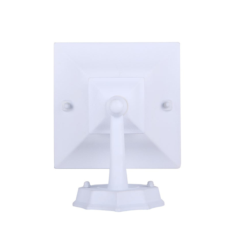 Canarm Fieldhouse 6in 1-Light Outdoor Wall Sconce | White Steel and Seeded Glass | Porch & Entryway | 6.25 x 7.75 x 11 in | Model IOL183TWH-C