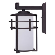 Canarm Flex 8in 1-Light Outdoor Downlight | Oil Rubbed Bronze Steel and Frosted Glass | Patio & Entryway | 8.5 x 7 x 11.5 in | Model IOL199ORB