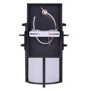 Canarm Flex 8in 1-Light Outdoor Downlight | Oil Rubbed Bronze Steel and Frosted Glass | Patio & Entryway | 8.5 x 7 x 11.5 in | Model IOL199ORB