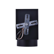 Canarm Night Sky 7in 1-Light Outdoor Wall Sconce | Black Steel/Copper Wire | Covered Patios & Entryways | 4.38 x 6.75 x 7.35 in | Model IOL211BK