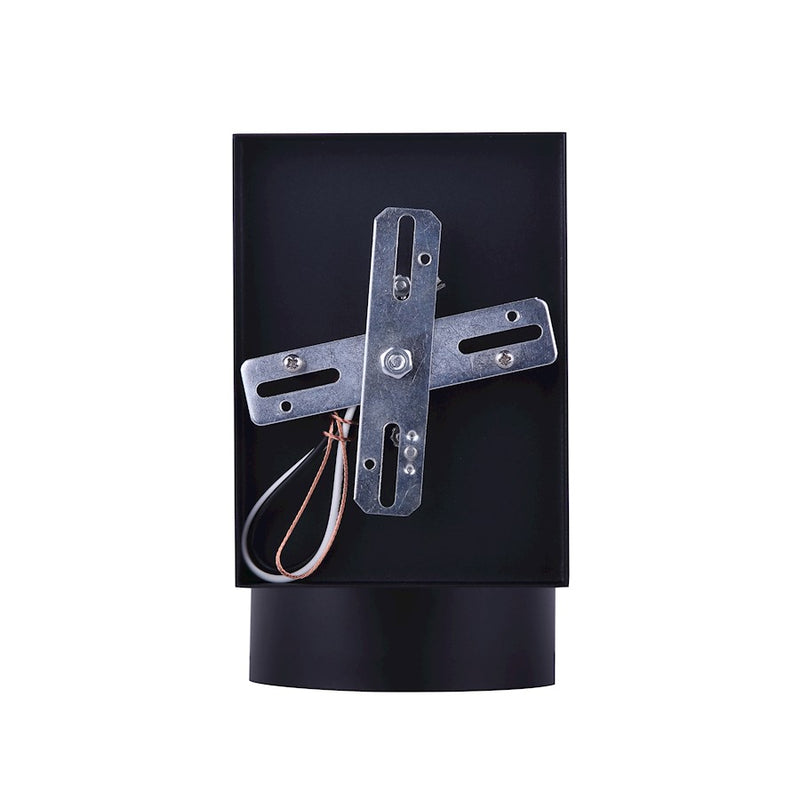 Canarm Night Sky 7in 1-Light Outdoor Wall Sconce | Black Steel/Copper Wire | Covered Patios & Entryways | 4.38 x 6.75 x 7.35 in | Model IOL211BK