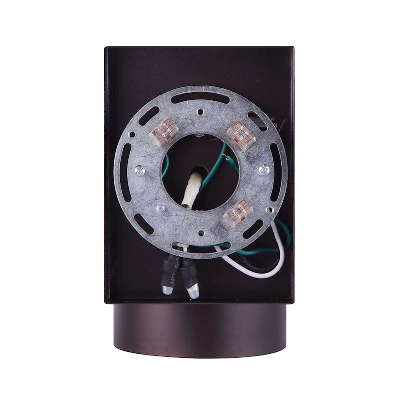 Canarm Night Sky 1-Light Outdoor Wall Sconce | Oil Rubbed Bronze Steel | Porch & Entryway | 4.38 x 6.75 x 7.35 in | Model IOL211ORB