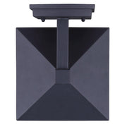 Canarm Elgin 11in 1-Light Outdoor Wall Sconce | Black and Watermark Glass | Entryway & Porch | 6.62 x 8.25 x 11 in | Model IOL283BK