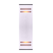 Canarm Tay 13in 2-Light Outdoor Wall Sconce | Modern Brushed Nickel and Frosted Glass | Entryway & Covered Patio | Model IOL308BN