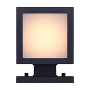 Canarm Tay 20in 2-Light Outdoor Wall Sconce | Modern Black and Frosted Glass | Entryway & Covered Patio | 4.5 x 5.75 x 20 in | Model IOL309BK