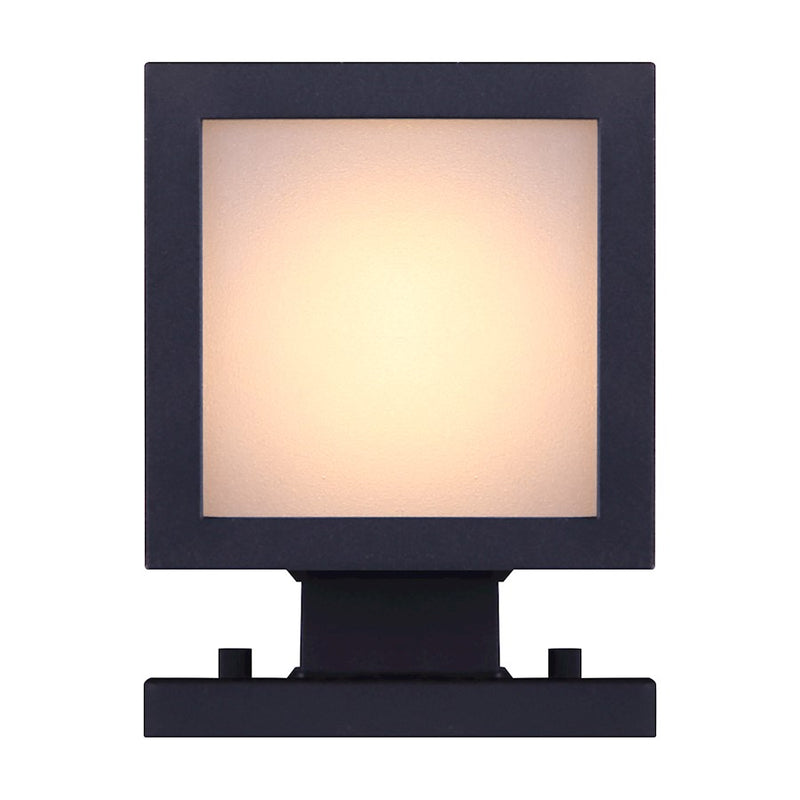 Canarm Tay 20in 2-Light Outdoor Wall Sconce | Modern Black and Frosted Glass | Entryway & Covered Patio | 4.5 x 5.75 x 20 in | Model IOL309BK