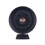 Canarm Treehouse 10in 1-Light Outdoor Wall Sconce | Black Metal and Clear Glass | Porch & Patio | 6 x 7.5 x 9.75 in | Model IOL315BK