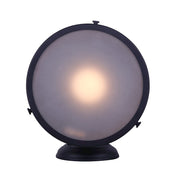Canarm Marcella 9in 1-Light Outdoor Lantern | Black Metal and Glass Panel | Porch & Patio | 9 x 10 x 7.25 in | Model IOL322BK