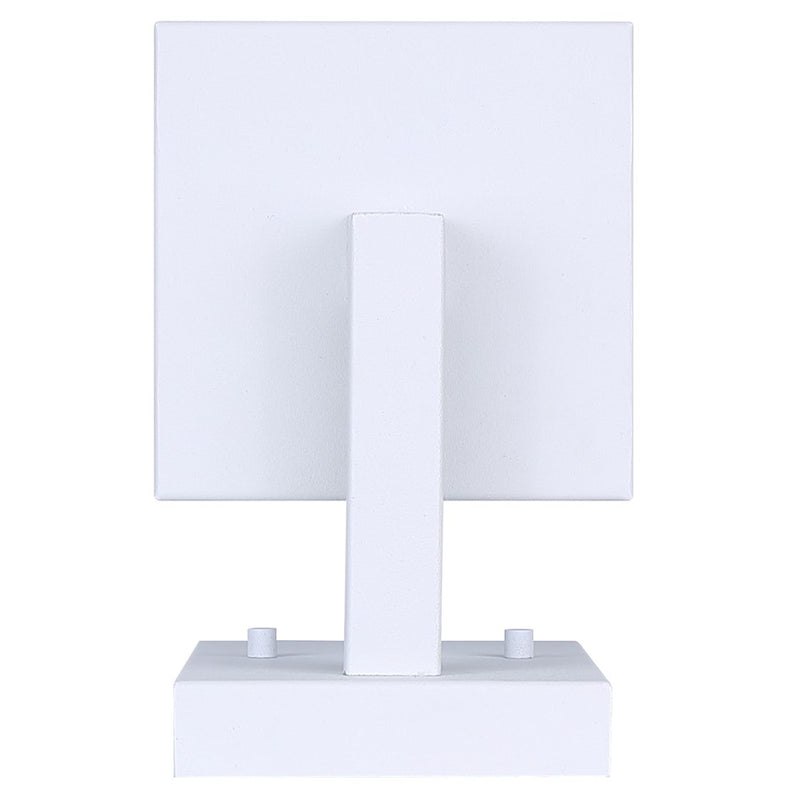 Canarm Madison 15in 1-Light Outdoor Lantern | White and Seeded Glass | Porch & Entryway | 5.12 x 7.87 x 14.87 in | Model IOL456WH