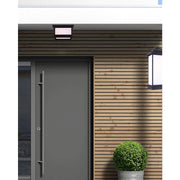 Canarm Akello 11in 2-Light Outdoor Flush Mount | Modern Black Finish | Entryway & Covered Patio | 11 x 11 x 7 in | Model IOL474BK