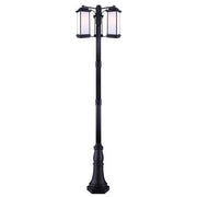 Canarm Akello 29in 3-Light Outdoor Post Light | Modern Black Finish | Driveway & Garden | 29 x 29 x 108 in | Model IOL475BK