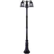 Canarm Grove 32in 3-Light Outdoor Post Light | Modern Matte Black | Driveway & Garden | 32 x 32 x 108 in | Model IOL482BK