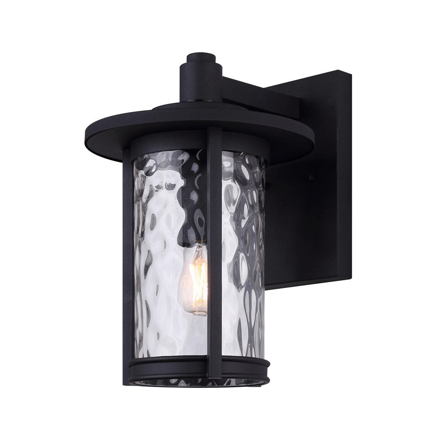 Canarm Leon 1 Light Outdoor Lantern, Black