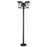 Canarm Leon 3 Light 25.13" Outdoor Post Lantern, Black