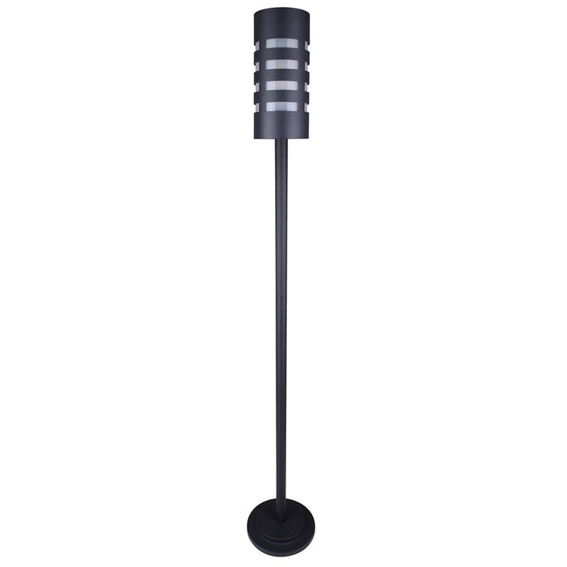 Canarm Tayla 1-Light 62in Outdoor Post Lantern | Modern Black and Frosted Glass | Driveway & Patio | 9 x 9 x 62 in | Model IOL571BK