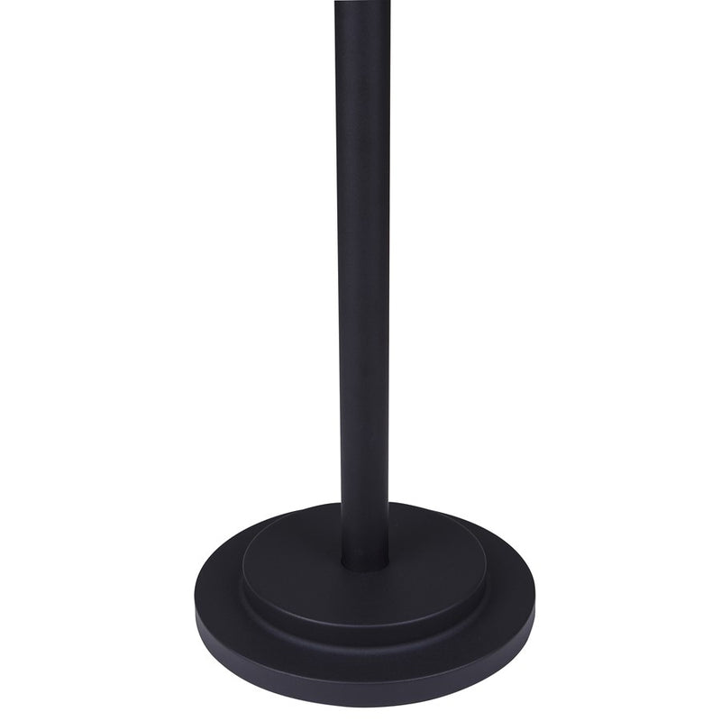 Canarm Tayla 1-Light 62in Outdoor Post Lantern | Modern Black and Frosted Glass | Driveway & Patio | 9 x 9 x 62 in | Model IOL571BK
