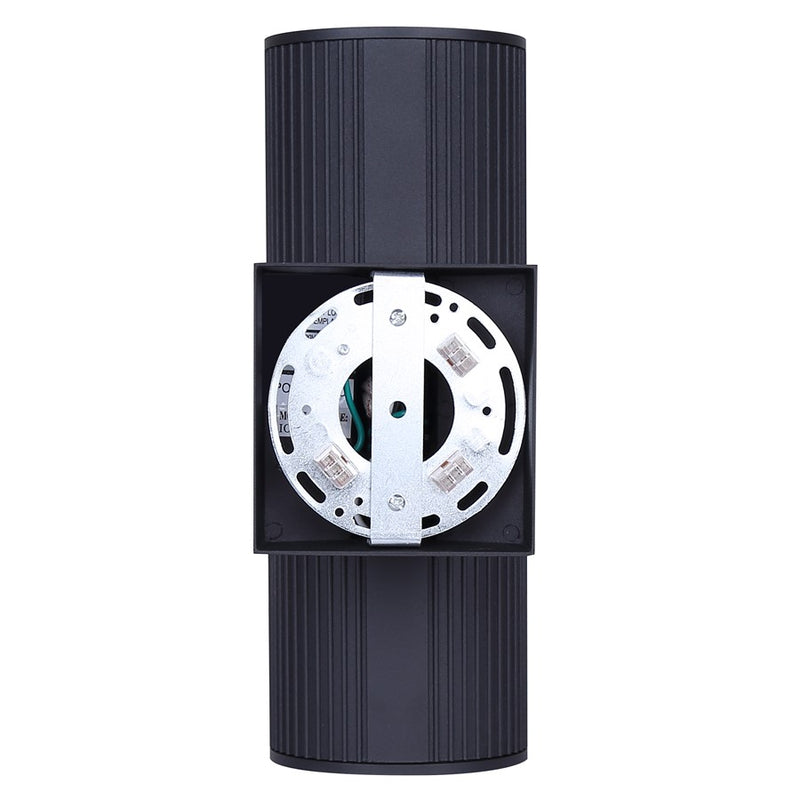 Canarm Rexton 11.75in 2-Light Outdoor Lantern | Modern Black and Frosted Glass | Porch & Entryway Wall Light | 4.25 x 6.62 x 11.75 in | Model IOL639BK