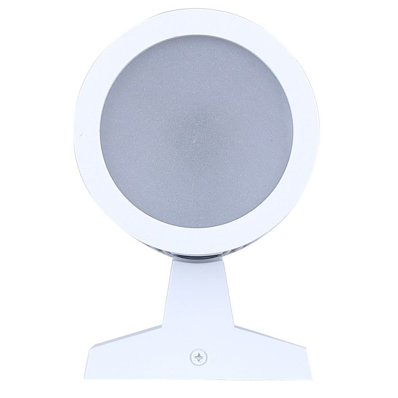 Canarm Rexton 11.75in 2-Light Outdoor Lantern | Modern White and Frosted Glass | Porch & Entryway Wall Light | 4.25 x 6.62 x 11.75 in | Model IOL639WH
