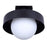 Canarm Baylor 1 Light 11" Outdoor Flush Mount, Black
