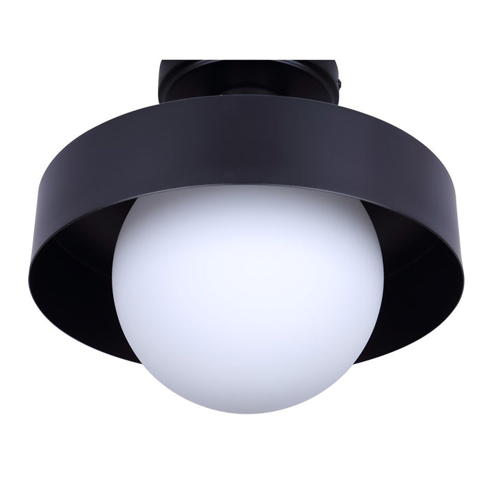 Canarm Baylor 1 Light 11" Outdoor Flush Mount, Black