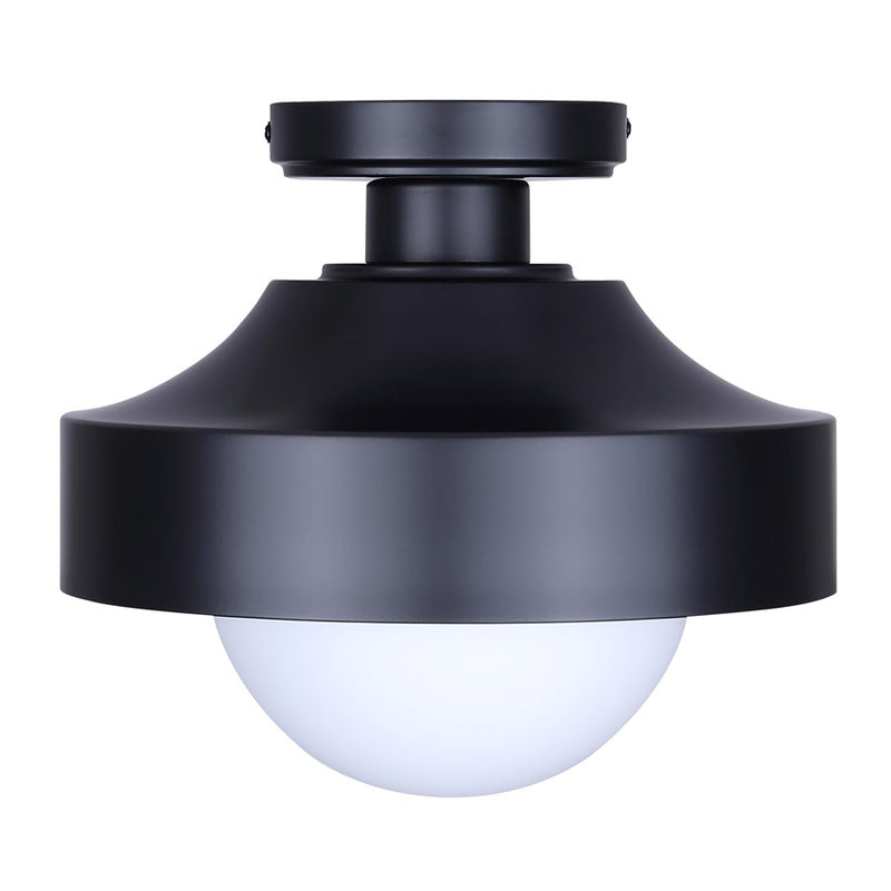 Canarm Baylor 1 Light 11" Outdoor Flush Mount, Black