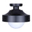 Canarm Baylor 1 Light 11" Outdoor Flush Mount, Black