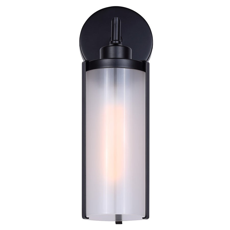 Canarm Beau 1 Light 6.63" Outdoor Lantern, Black