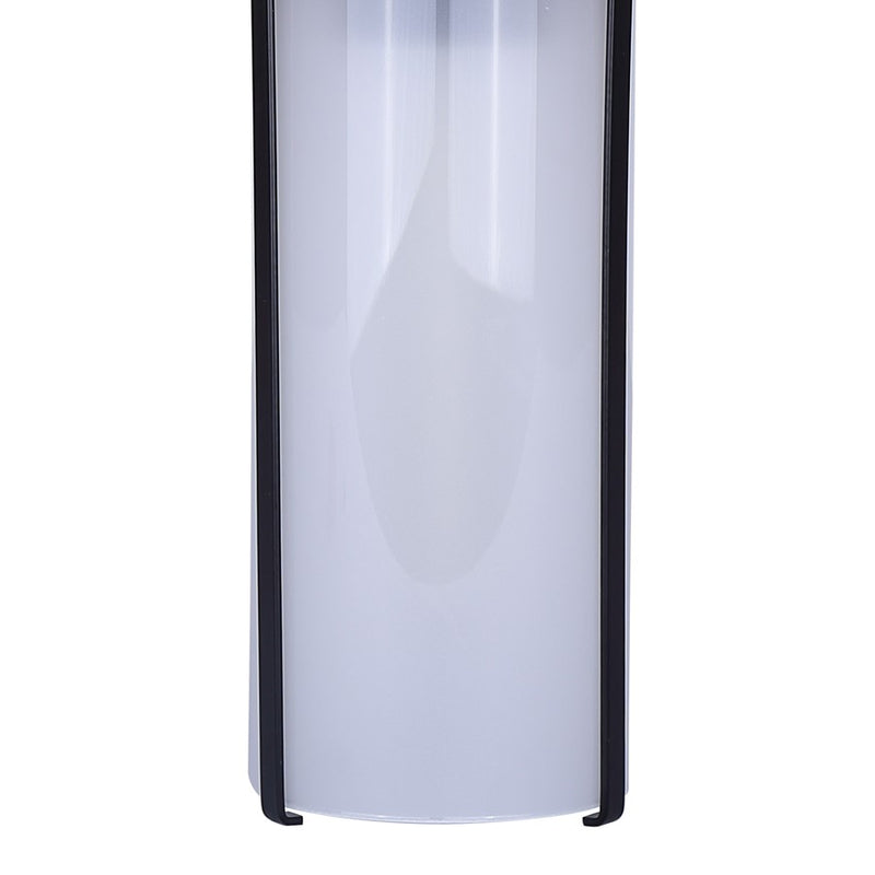 Canarm Beau 6in 1-Light Outdoor Lantern | Matte Black and Frosted Glass | Entryway & Patio | 4.75 x 6.63 x 14.13 in | Model IOL653BK