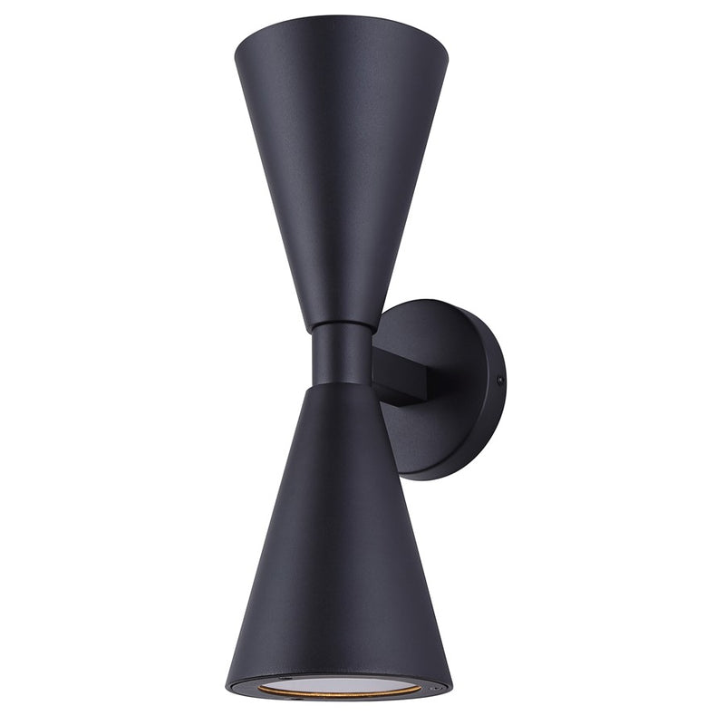 Canarm Arona 1 Light 6.63" Outdoor Lantern, Black