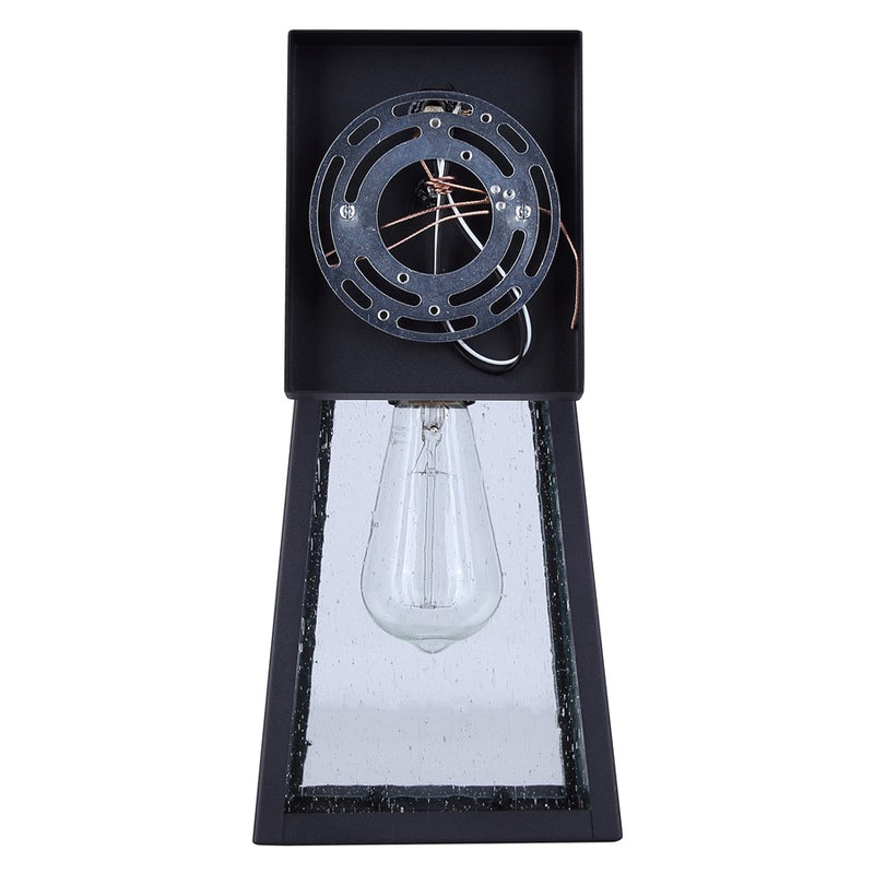 Canarm Coralea 1 Light 13" Outdoor Lantern, Sand Black