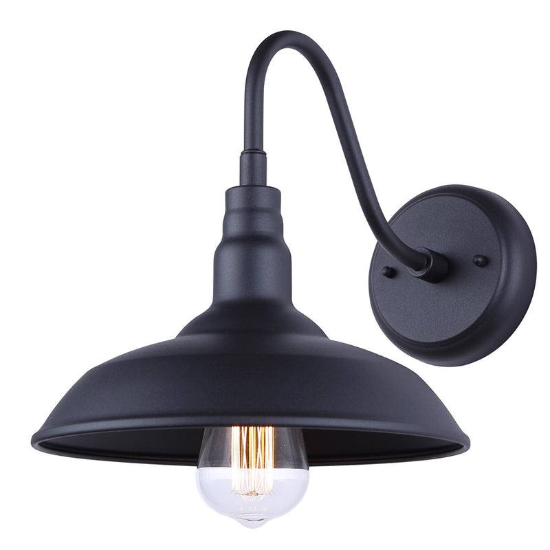 Canarm Desi 1 Light 10" Outdoor Lantern, Sand Black