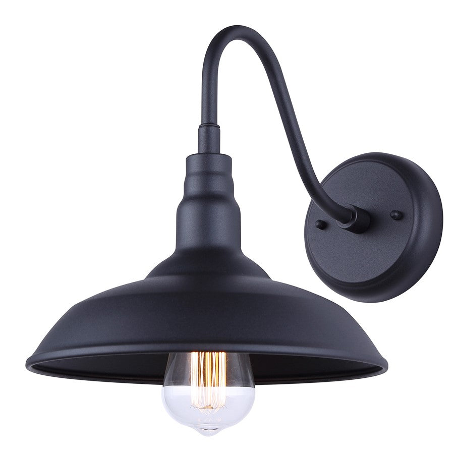 Canarm Desi 1 Light 10" Outdoor Lantern, Sand Black