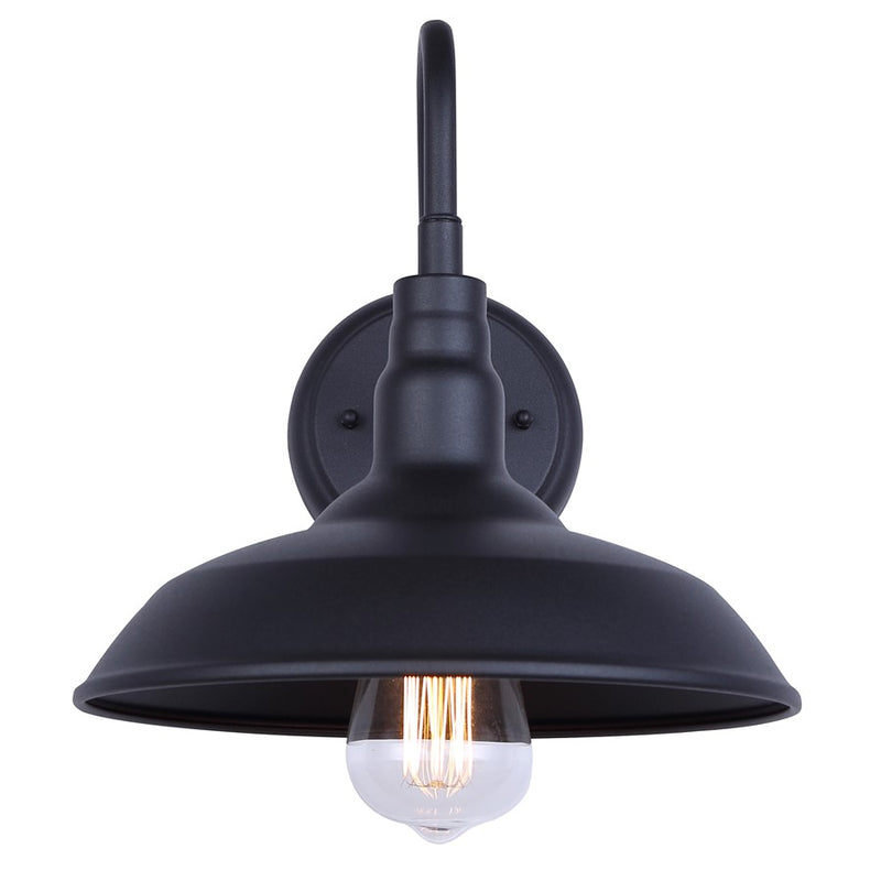 Canarm Desi 1 Light 10" Outdoor Lantern, Sand Black