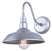Canarm Desi 1 Light 10" Outdoor Lantern, Distressed Galvanized - IOL691GAL