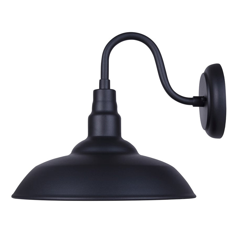 Canarm Valec 1 Light 13" Outdoor Lantern, Sand Black