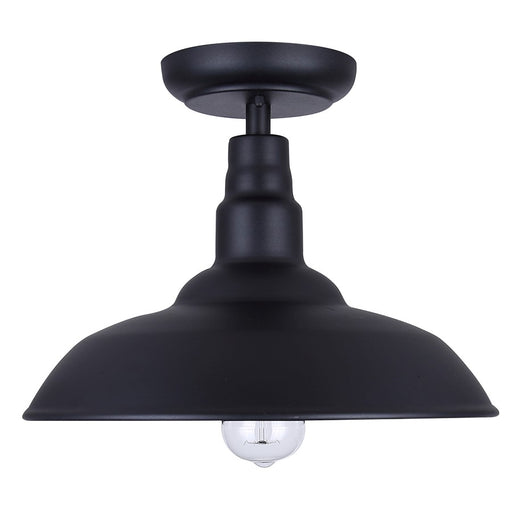 Canarm Valec 1 Light 14" Outdoor Flush Mount, Sand Black
