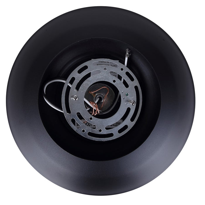 Canarm Valec 1 Light 14" Outdoor Flush Mount, Sand Black