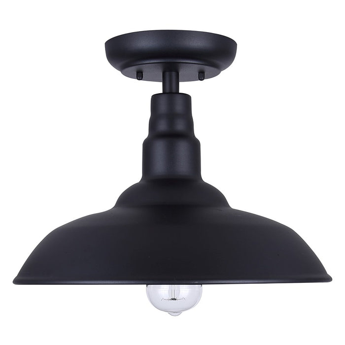Canarm Valec 1 Light 14" Outdoor Flush Mount, Sand Black
